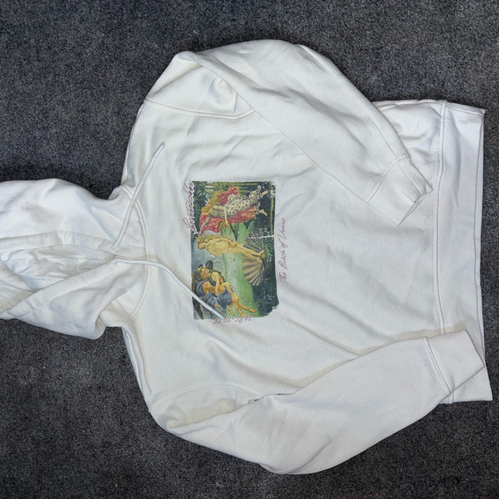 Primark Cream Hoodie with Angelic Graphic